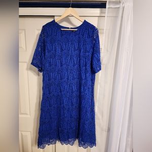 Royal blue Sharagano 20W dress
